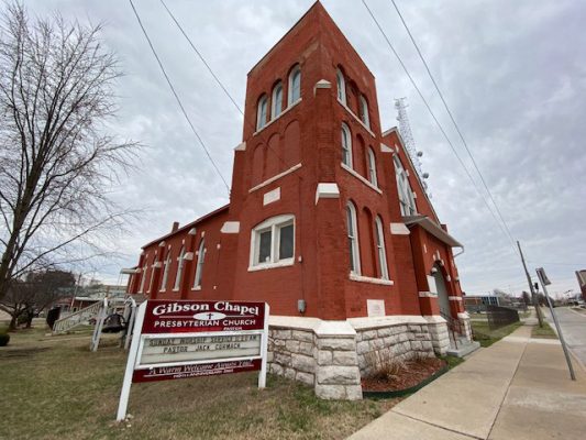 exterior photo of historic Gibson Chapel