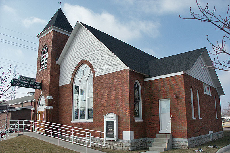 exterior photo of historic Washington Avenue Baptist church